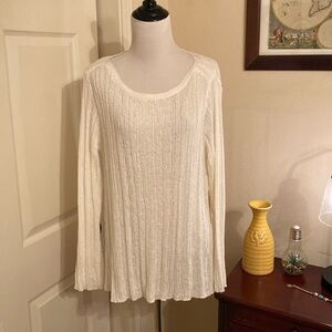 White MAK light weight sweater